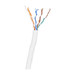 Cat6 UTP Outdoor Bulk Cable / 23 AWG Solid Copper / 1000 ft (305m) / UV-Resistant / PoE+ / CMX Rated / White