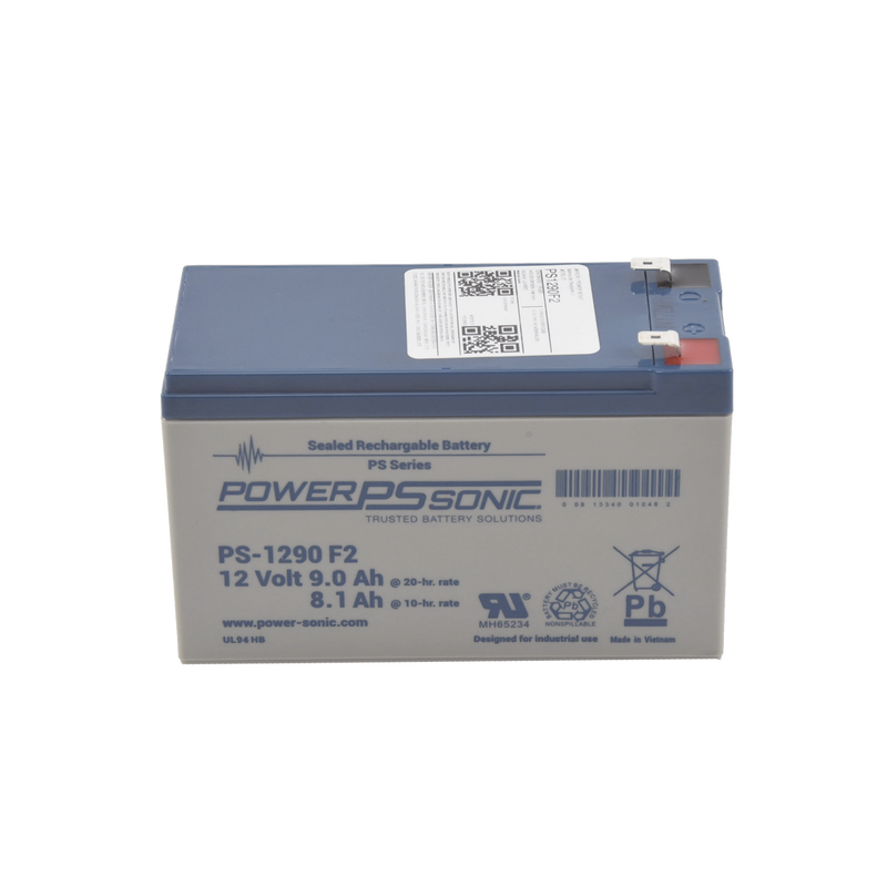UL Backup Battery 12V 9AH / Ideal for Fire Detection / Access Control / Burglary / Video Surveillance Systems / F2 Type Terminals
