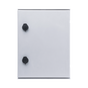 Single Door Polyester Wall Mount Enclosure (11.81 x 15.74 x 7.87 In). And Plastic Backplate for equipment assembly.