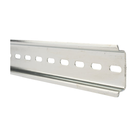 Standard DIN Rail 1.37 in (35 mm) Slotted, 39.37 in (1000 mm) in Length, Manufactured in steel