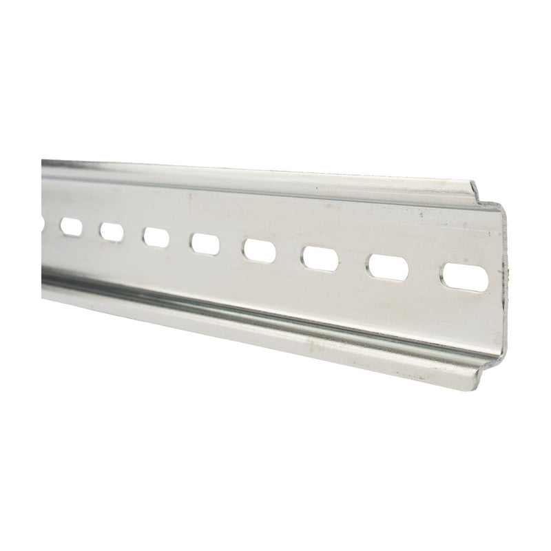 Standard DIN Rail 1.37 in (35 mm) Slotted, 39.37 in (1000 mm) in Length, Manufactured in steel