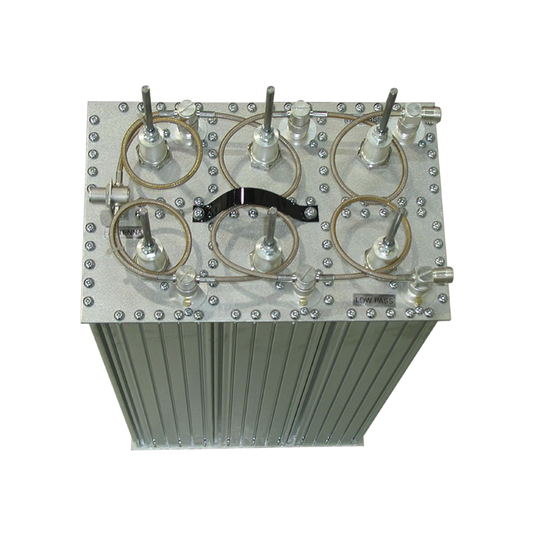 SINCLAIR Duplexer, Q-Circuit, Res-Lok, 6 Cavities, 138-174 MHz, 85 dB, Rack Mount, 350 Watt, N Female.