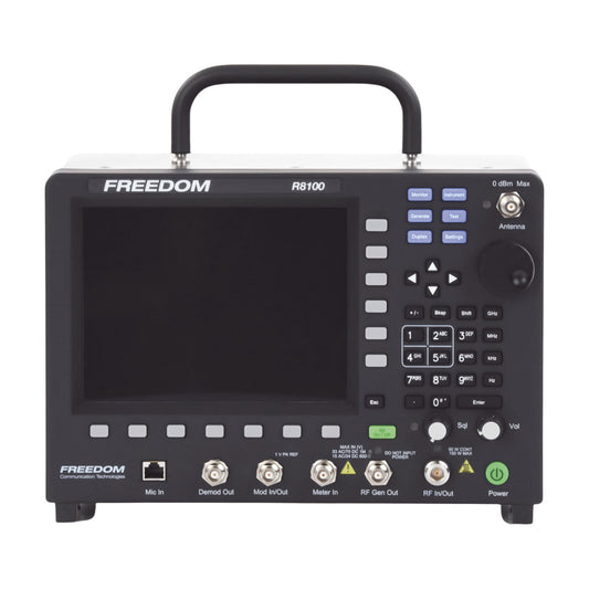 Premium Ultra-Portable Choice Communications System Analyzer, 250 kHz to 1 GHz.  (Includes License NXDN, DMR and Remote)