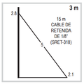 10 ft Telescopic Mast Kit with Installation Accessories