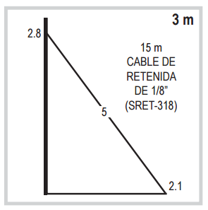 10 ft Telescopic Mast Kit with Installation Accessories