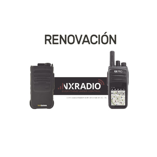 1YR Extend NXRadio Service for NXPOC130/ TE390/TXR50A/TXR58A (Annual licensing)