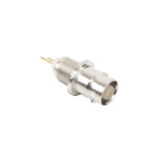 BNC 50 OHM Female Bulkhead, Front Mount, with D-Flat, No Solder Cup, with Lock-washer, N,G,T