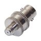 Adaptador de línea de conector BNC hembra a conector SMA hembra corto para Motorola celular, níquel/oro/PTFE.