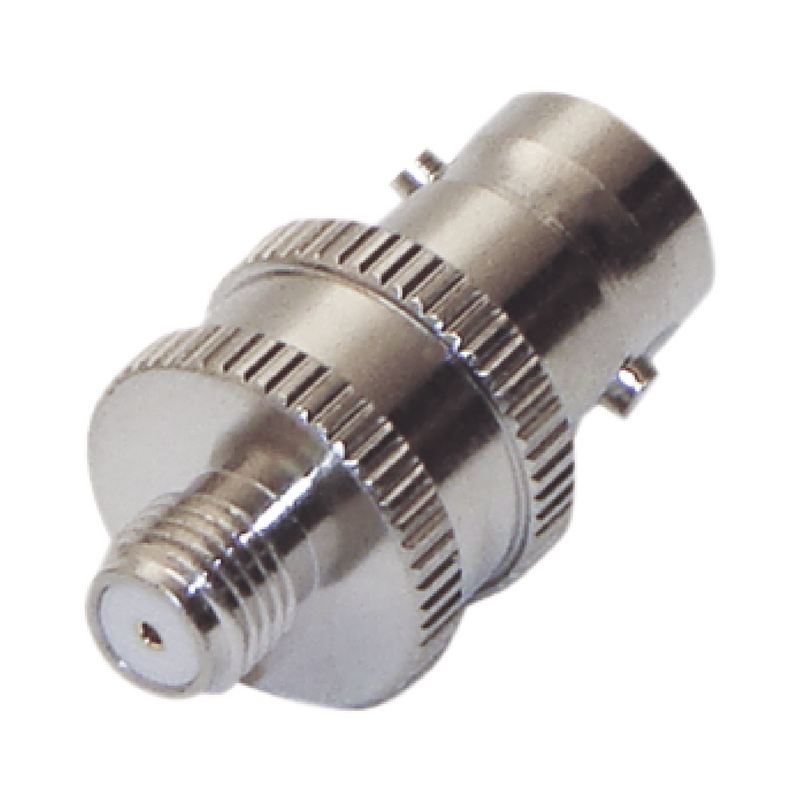 Adaptador de línea de conector BNC hembra a conector SMA hembra corto para Motorola celular, níquel/oro/PTFE.