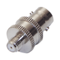 Adaptador de línea de conector BNC hembra a conector SMA hembra corto para Motorola celular, níquel/oro/PTFE.
