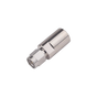 Adaptador recto de conector macho FME a macho SMA, níquel/oro/PTFE.