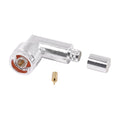 N Male connector on R/A for 9913, 7810A, 8214; CNT-400; RG8/U-SYS, RFLASH-1113.
