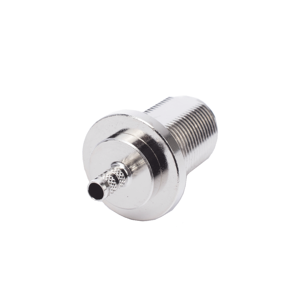 N Female Connector, Front Mount in 2D Flat with O-ring