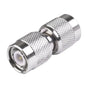 TNC Male to TNC Male Barrel Adapter, Nickel/ Gold/ PTFE.