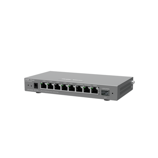 9-Port Gigabit Cloud Managed SFP Router, 8 Gigabit Ports, 1 SFP, Up To 200 Simultaneous Users, Intelligent Load Balancing and Link Redundancy Between Multiple WAN Ports