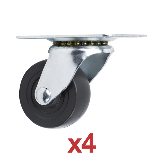Kit 4 Wheels for Racks and Cabinets