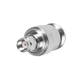 Adaptador recto, de conector macho SMA de polaridad invertida a hembra N, níquel/oro/PTFE.