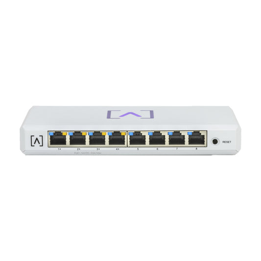 Managed Gigabit PoE+ Switch / 8 ports 10/100/1000 Mbps / 4 PoE+ Ports / Up to 60W / Alta Labs Cloud.