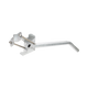 Galvanized Arm for Lamp 2" Diameter with Clamp for Post up to 3" Diameter