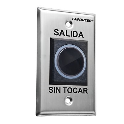 "No Touch" RTE IR Sensor, Single-gang Plate - Spanish
