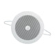 4" Ceiling Speaker | 3-6 W | 70/100V | Metal Grille and Baffle | Moisture Resistant