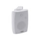 4'+1.5' Two Way Wall Mounted Speaker | 2.5W-20W | For 70/100V and 8ohm Audio Systems | ABS Body | Metal Grille and Bracket | White Color