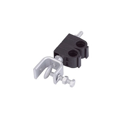 Single Hanger Kit for 1/2 in Coaxial Cable, Double Stack; Includes Hardware and Angle Adapter