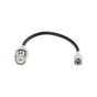 Jumper Adapter with Mini UHF Male Connector to UHF Female (SO-239), Nickel/Gold and Silver/Delrin.