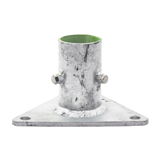 Triangular Base for Mast of 1' to 2' with Oppressors. Galvanized by Hot-dip Galvanized