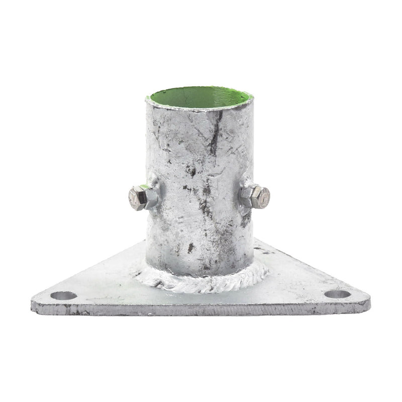 Triangular Base for Mast of 1' to 2' with Oppressors. Galvanized by Hot-dip Galvanized