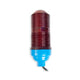 Red Beacon in Polycarbonate Finish Replacement Dome with Metallic Base