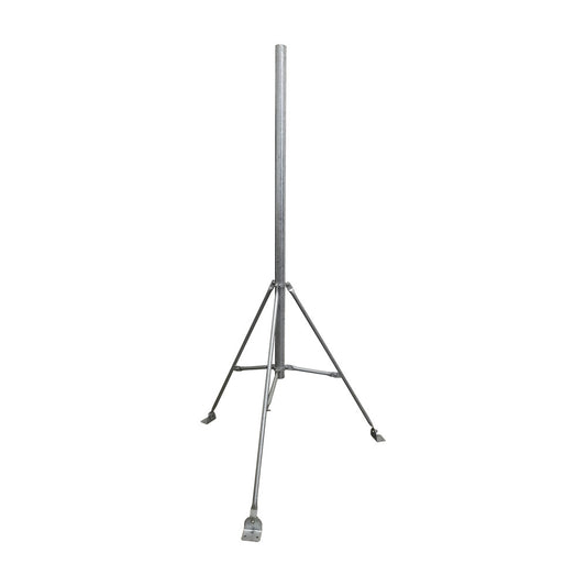 Mast 2' x 10' with Tripod for Installation, Hot-dip Galvanized