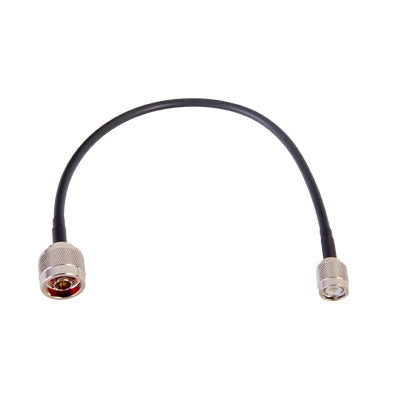 11.81" (30 cm) Jumper Manufactured with RG-58U-SYS Cable, "N Male" and "TNC" Connector