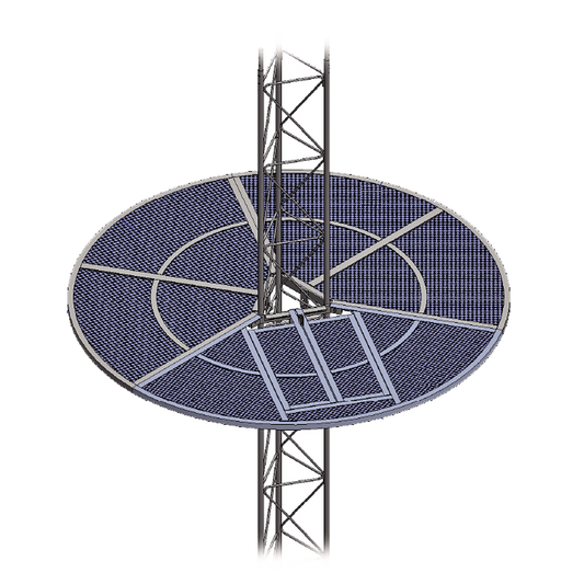 Umbrella Anti-Climbing System for Tower STZ30G. Hot-dip Galvanized