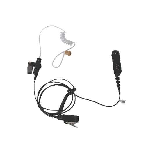 Lapel Microphone with Discreet Earphone for MOTOROLA Radios HT-750 / 1250 / 1550 / PRO-5150 / 5550 / 7150/ 9150/ MTX850LS / PTX700