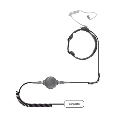 Throat microphone Heavy Duty w / MOTOROLA HT-750/ 1250/ 1550/ PRO-5150/ 5550/ 7150/ 9150/ MTX-850LS/ PTX-700/ 760/ 780.
