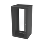 Wall-Mount Cabinet, Tempered Glass Door, Fixed Body with 24U 19" Rack