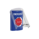 Emergency Button English Text with Polycarbonate Protective Cover, Key Reset and Horn