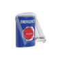 Emergency Button English Text with Polycarbonate Protective Cover, Key Reset and Horn