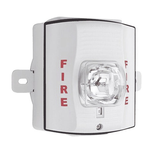 White Outdoor Strobe With Selectable Strobe Settings