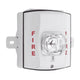 White Outdoor Strobe With Selectable Strobe Settings