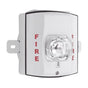 White Outdoor Strobe With Selectable Strobe Settings