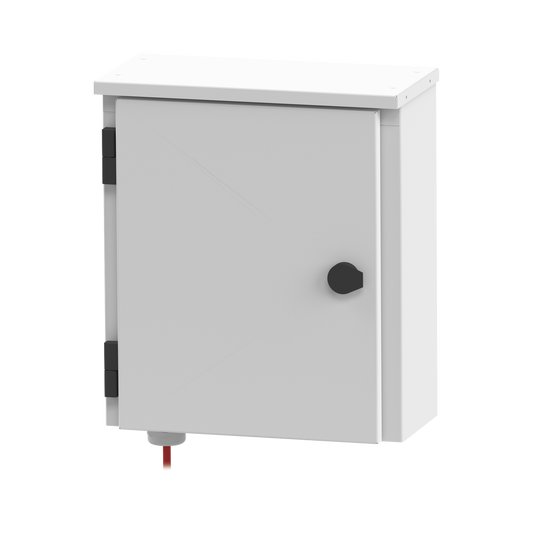 Outdoor Cabinet Box, Wall or Pole Mounting (13.97 x 15.98 x 6.69 in)