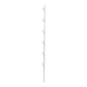 1.4 M Pole for Electrified Fence, Galvanized Pole 18 Gauge of 1' Diameter with 6 Insulators. (No paint).