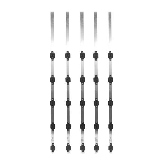 Kit Includes 5 Posts SYSPOST3, 33.9 ft Pole for Electrified Fence, Galvanized Pole 18 Gauge of 1" Diameter with 5 Insulators