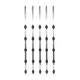 Kit Includes 5 Posts SYSPOST3, 33.9 ft Pole for Electrified Fence, Galvanized Pole 18 Gauge of 1" Diameter with 5 Insulators