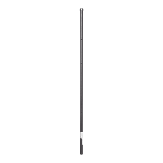 Black 1.2 m Corner Post for Electrified Fence, Galvanized Tube Gauge 18 of 1' Diameter. Ideal for 5 Insulators (Not Included)