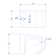 Grapas para conductores redondos, color gris, 14 mm (100 unidades) (3105-00100)