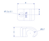 Grapas para conductores redondos, color natural, 3mm (100 unidades) (3101-00100)