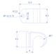 Staples for Round Conductors, Black Color, 7mm (100 Pcs) (3103-00100)